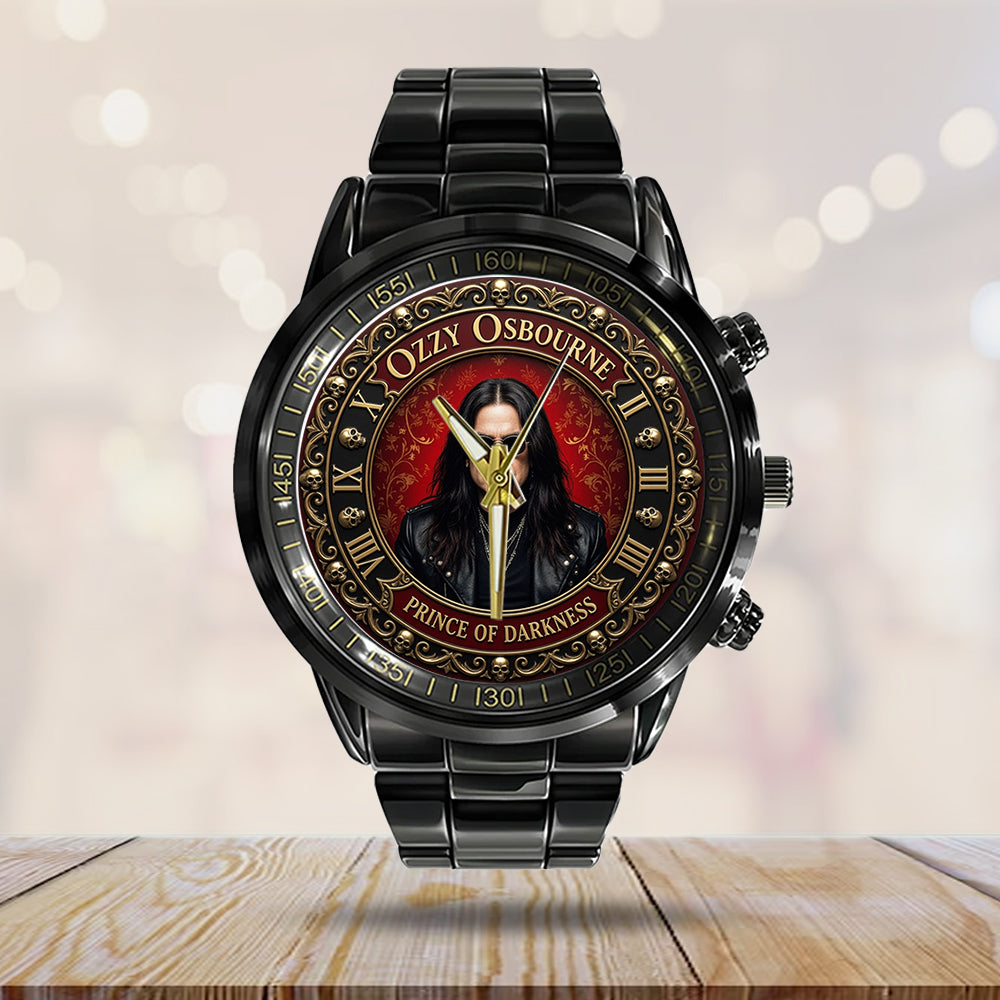 Ozzy Osbourne Black Stainless Steel Watch - TMTHU7948