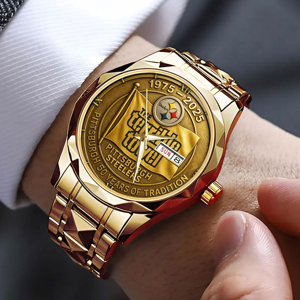 Pittsburgh Steelers 50th Anniversary 2025 Alloy Luxury Quartz Watch - TMTHU678