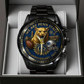 Penn State Nittany Lions Football 170th Anniversary 2025 Black Stainless Steel Watch - TANTN16147