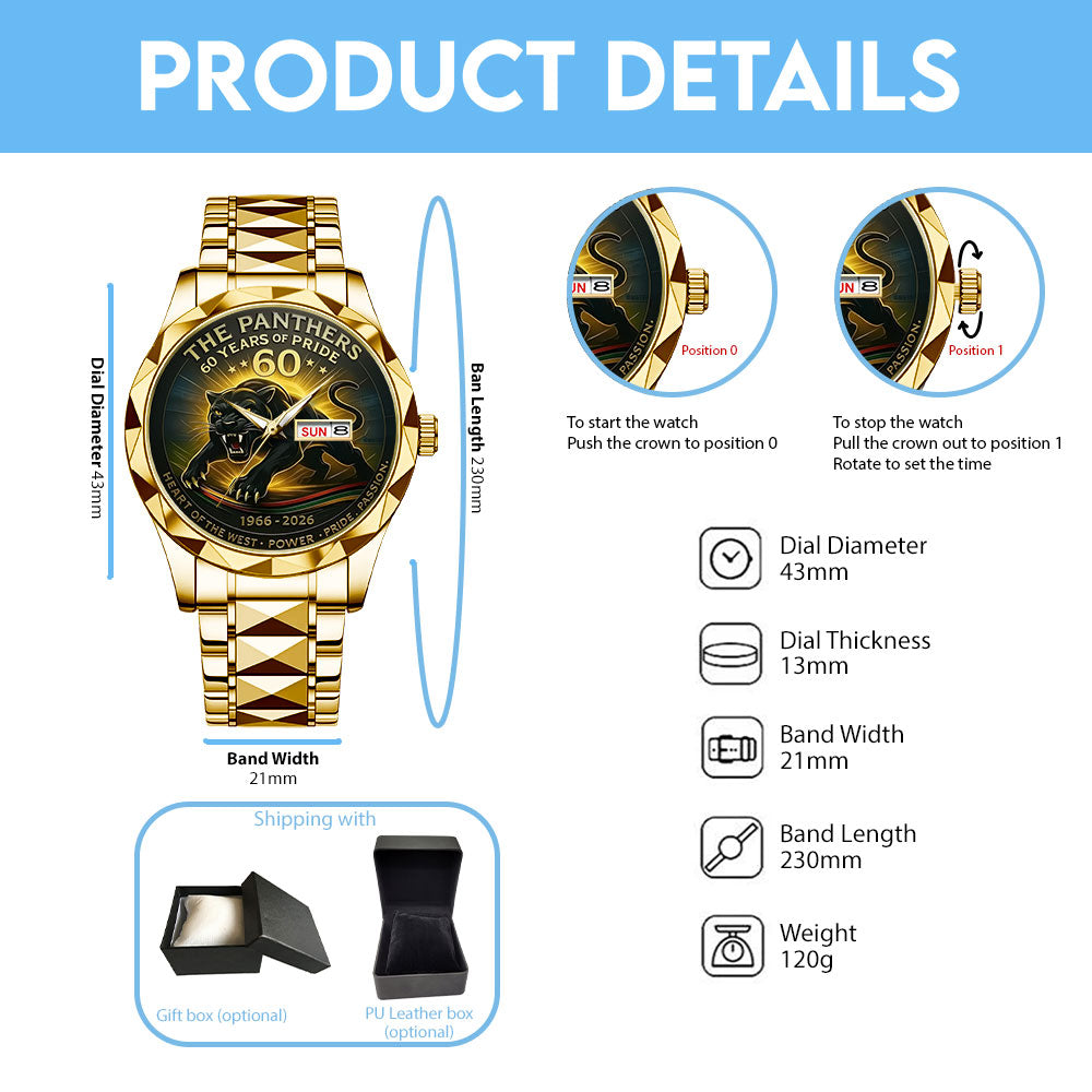 Penrith Panthers 60th Anniversary Alloy Luxury Quartz Watch - TANTN17668