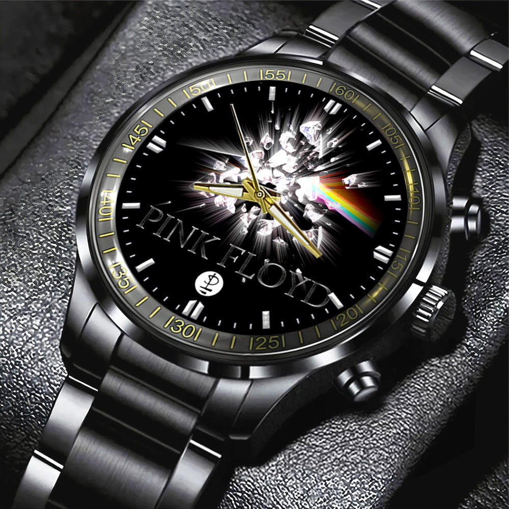Pink Floyd Black Stainless Steel Watch - GNE 873