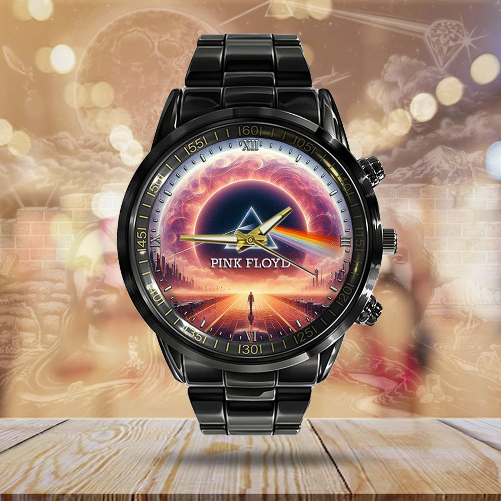 Pink Floyd Black Stainless Steel Watch - GNE 401