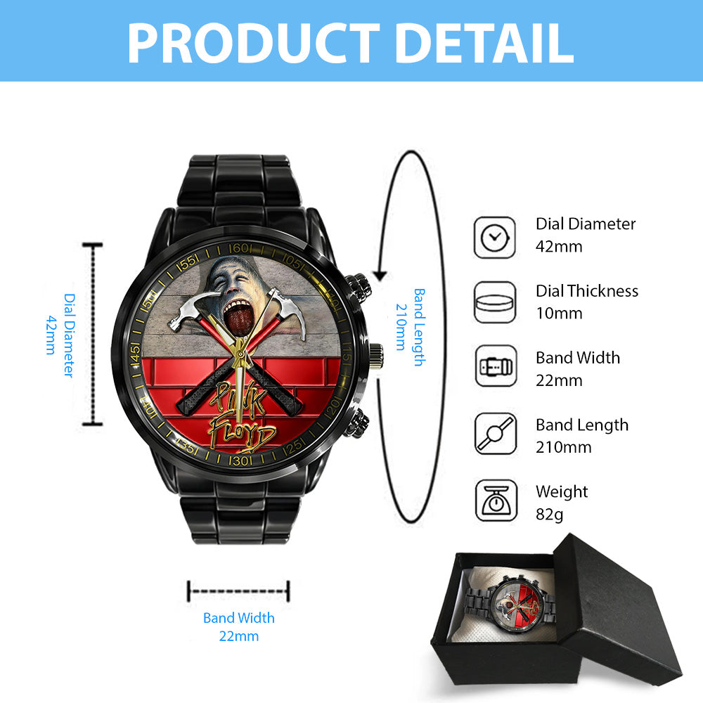 Pink Floyd Black Stainless Steel Watch - GNE8063