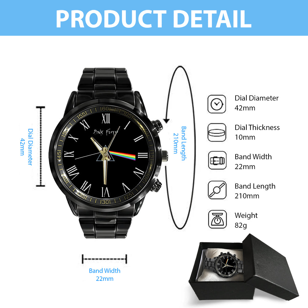Pink Floyd Black Stainless Steel Watch - GNE 919