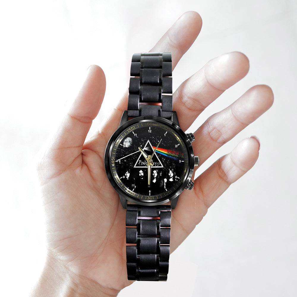 Pink Floyd Black Stainless Steel Watch - HOATT 4584