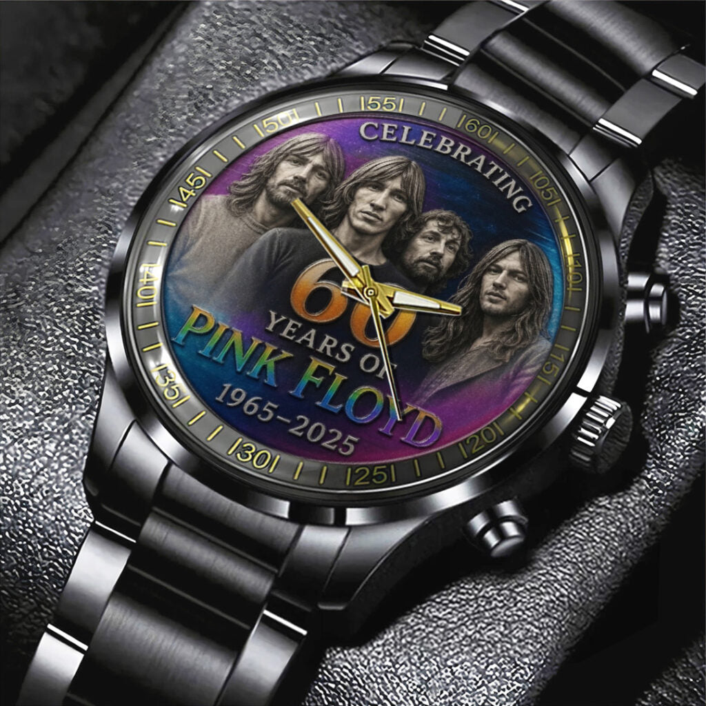 Pink Floyd 60th Anniversary Black Stainless Steel Watch - TANTN24646
