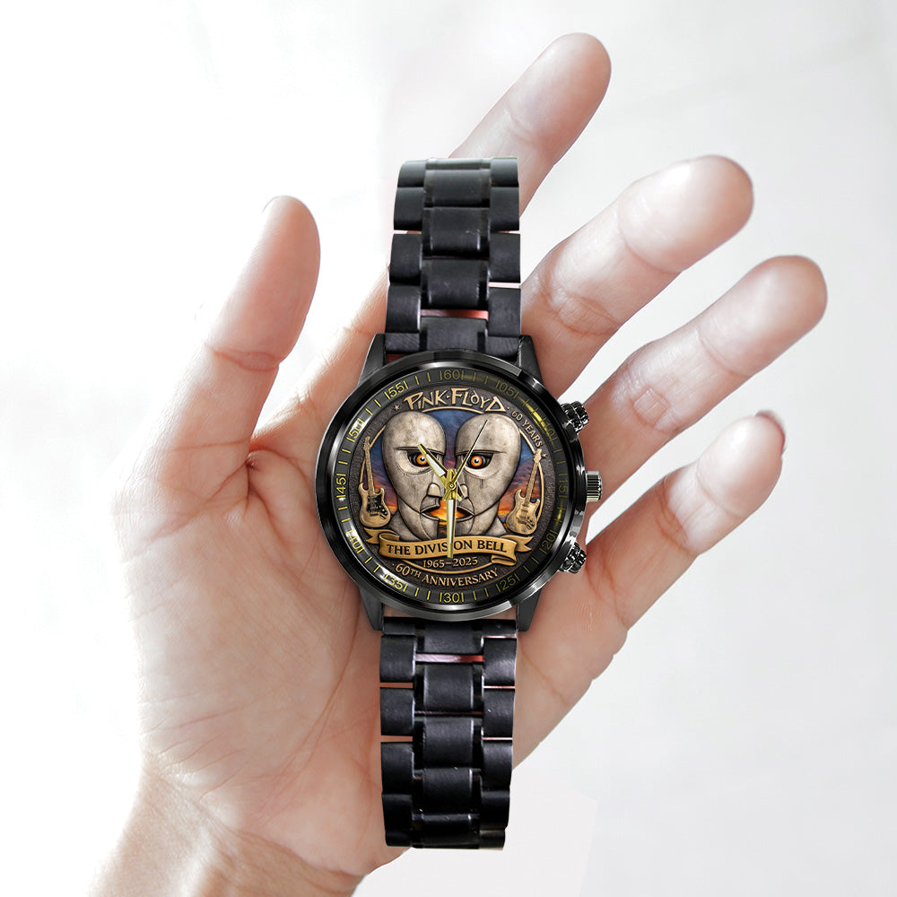 Pink Floyd 60th Anniversary Black Stainless Steel Watch - TANTN19755