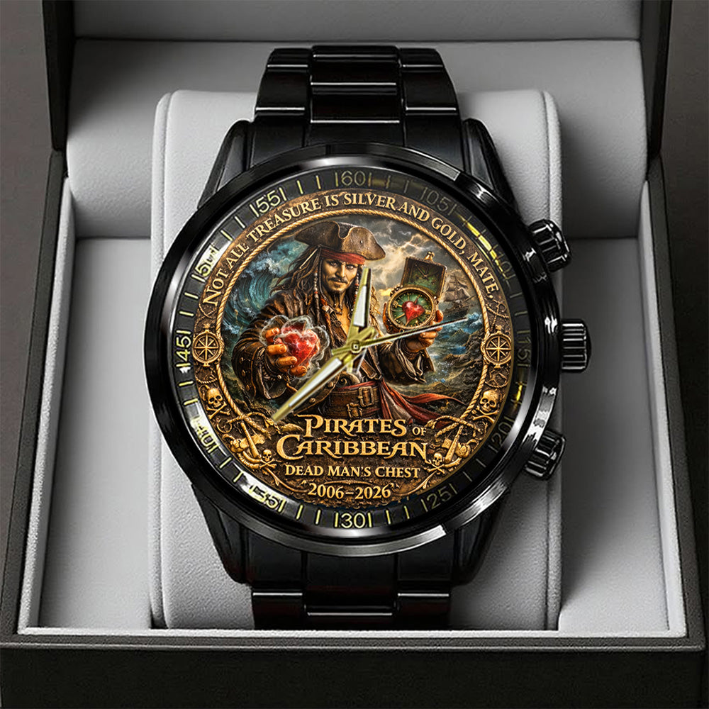 Pirates of the Caribbean 20th Anniversary Black Stainless Steel Watch - TANTN20022