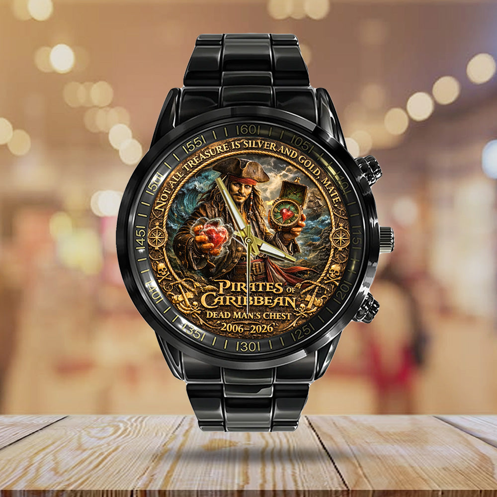 Pirates of the Caribbean 20th Anniversary Black Stainless Steel Watch - TANTN20022