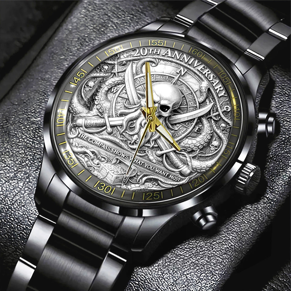 Pirates of the Caribbean 20th Anniversary Black Stainless Steel Watch - TANTN20025