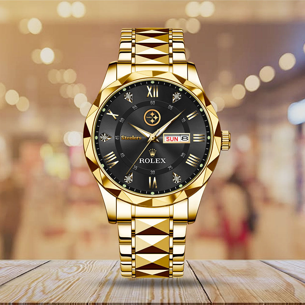 Pittsburgh Steelers x Rolex Alloy Luxury Quartz Watch - MAITM13408