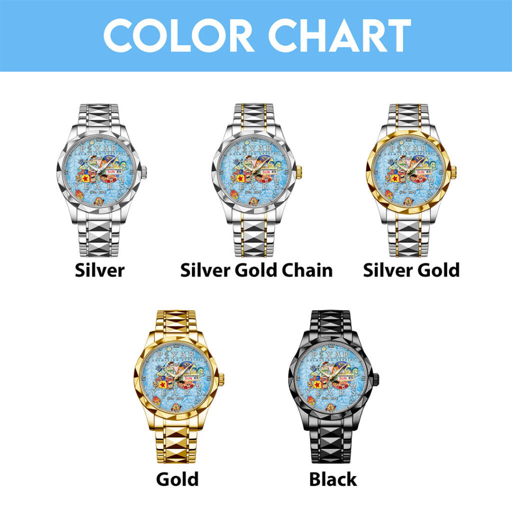 Pixar Animation Studios 40th Anniversary Alloy Luxury Quartz Watch - TMTHU3791
