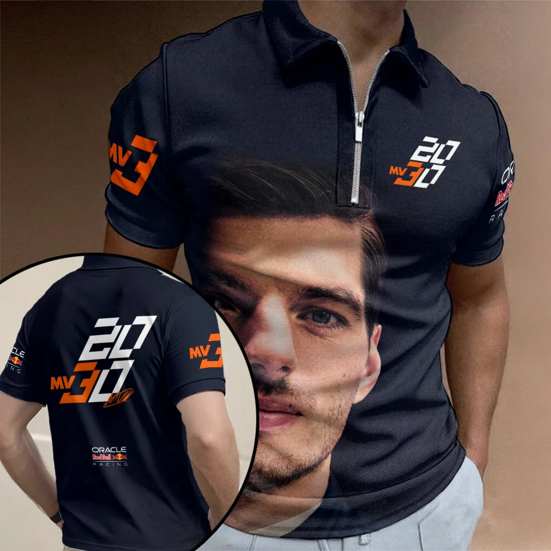 Red Bull Racing x Max Verstappen Zip Polo Shirt – TANTN25098