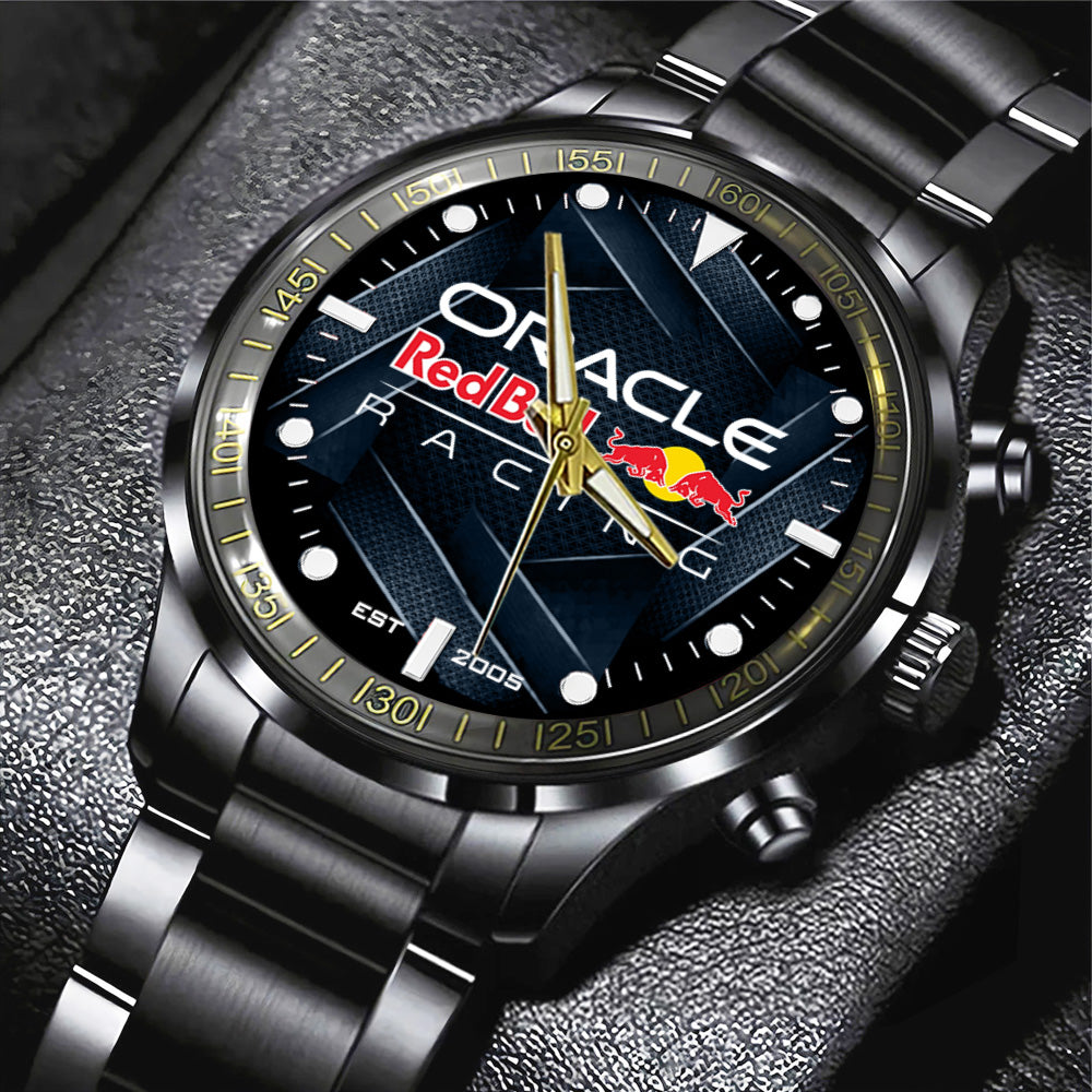 Red Bull Racing x Max Verstappen Black Stainless Steel Watch - TANTN20094