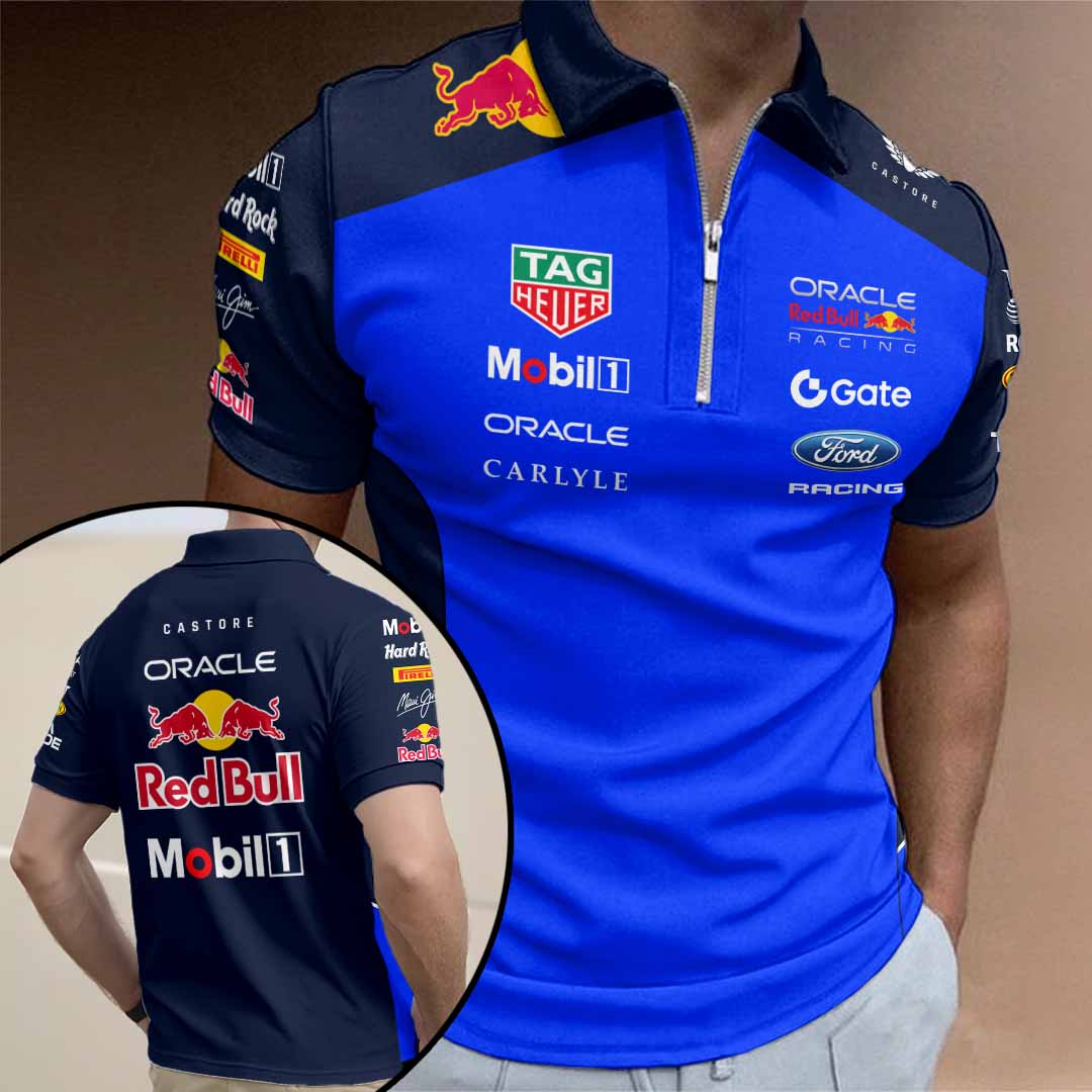 Red Bull Racing Zip Polo Shirt – HOATT15714