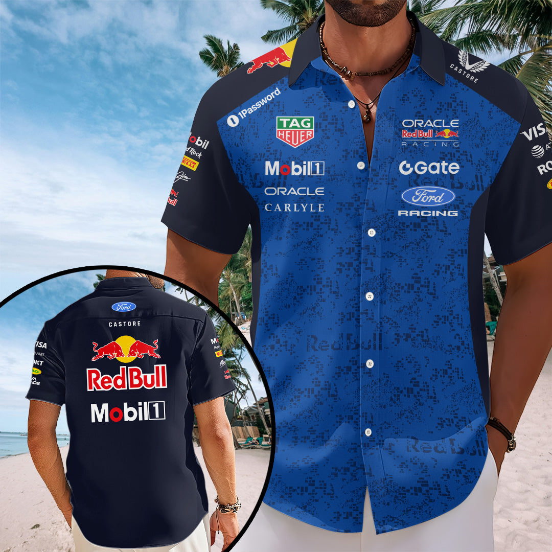 Red Bull Racing 2026 Short Sleeve Button-Down Shirt – TANTN20335