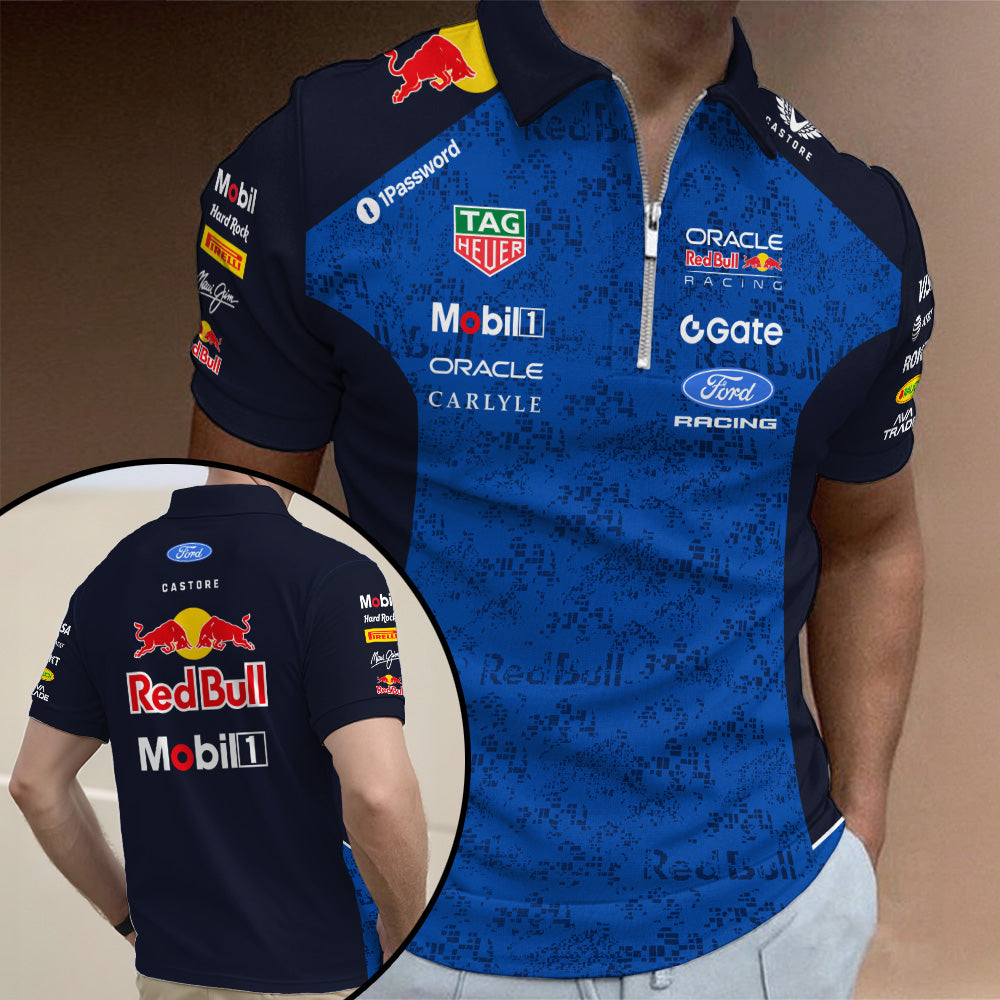 Red Bull Racing Zip Polo Shirt – TANTN20336