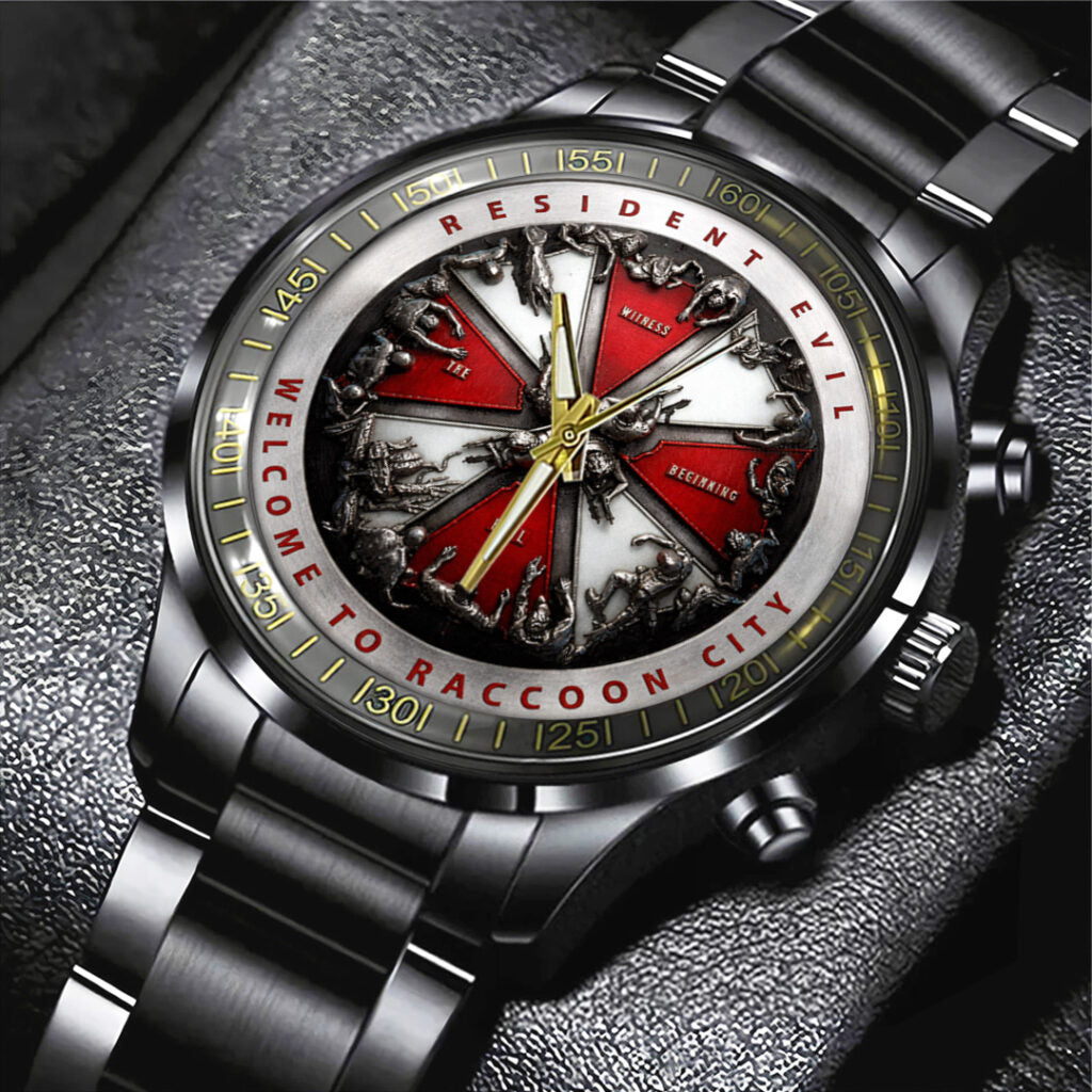 Resident Evil Black Stainless Steel Watch - TANTN21740