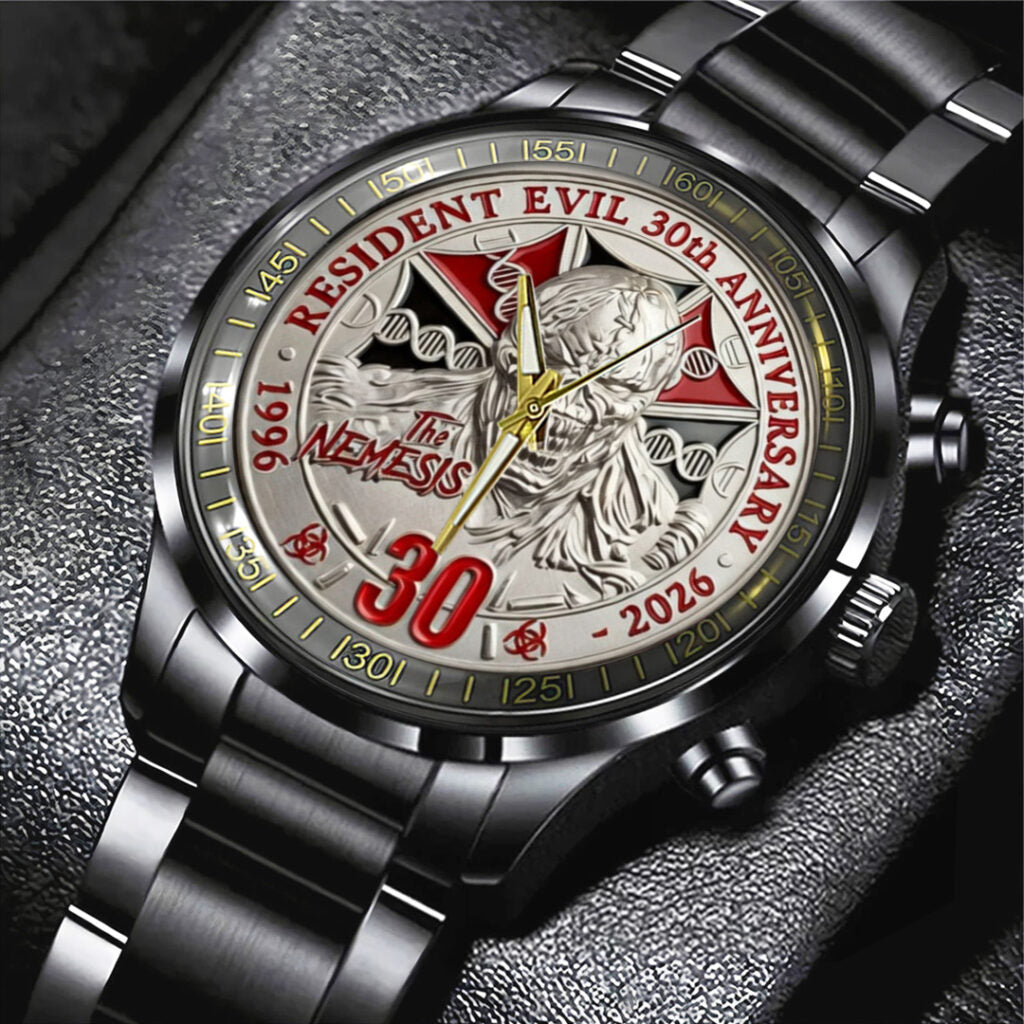Resident Evil Requiem Black Stainless Steel Watch - TANTN21914