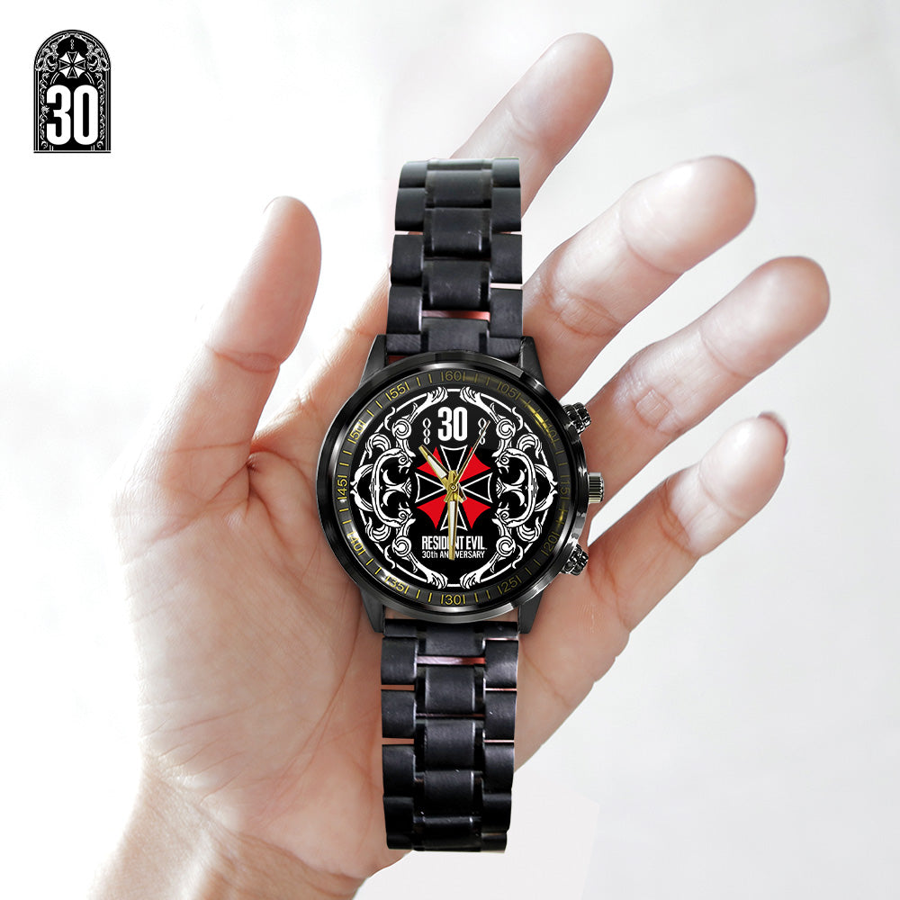 Resident Evil 30th Anniversary Black Stainless Steel Watch - GNE5671