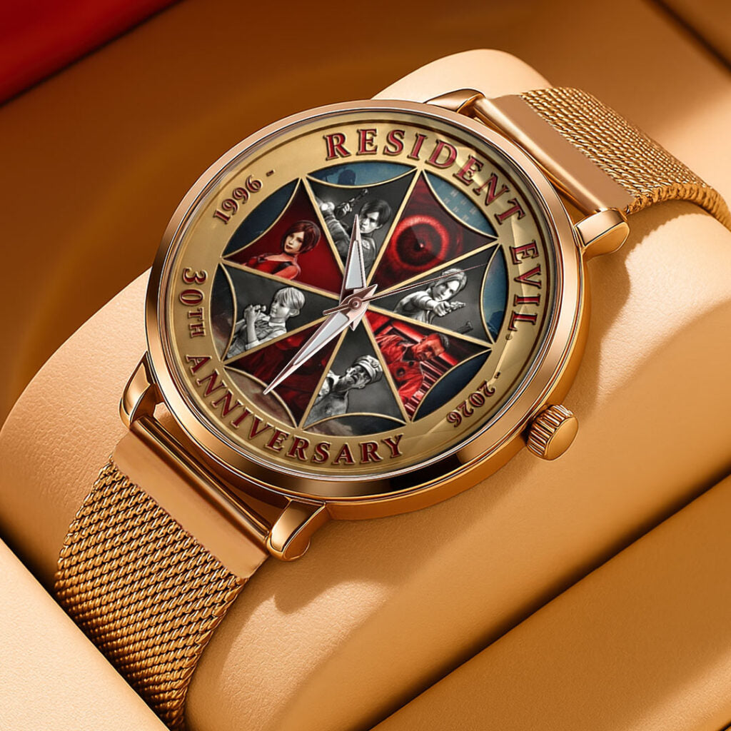 Resident Evil 30th Anniversary Mesh Strap Quartz Watch - TMTHU4418