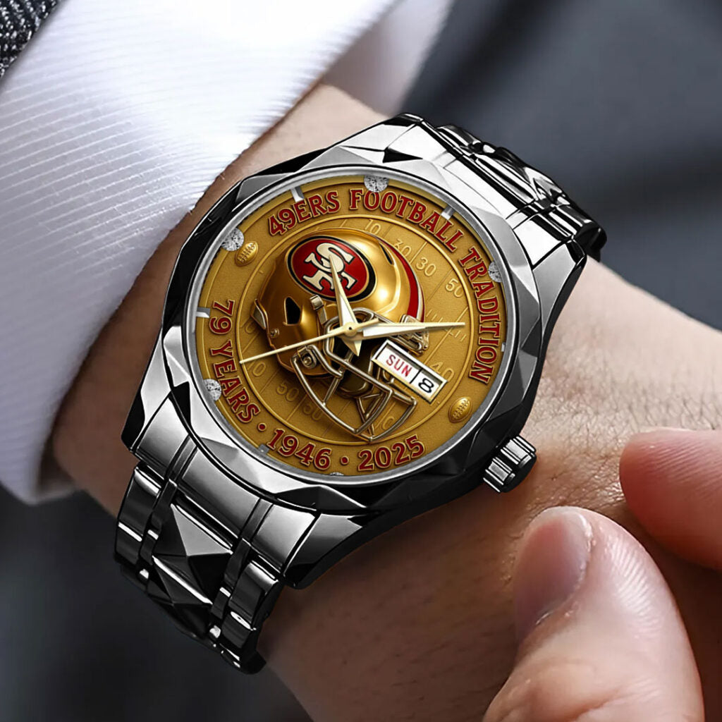San Francisco 49ers 79 Years Anniversary 2025 Alloy Luxury Quartz Watch - TMTHU695