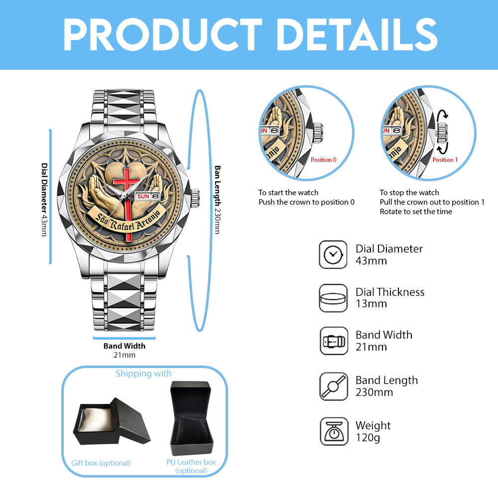 São Gabriel Arcanjo Alloy Luxury Quartz Watch - TANTN 15190