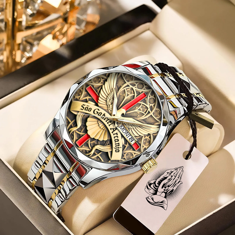 São Rafael Arcanjo Alloy Luxury Quartz Watch - TANTN 15194