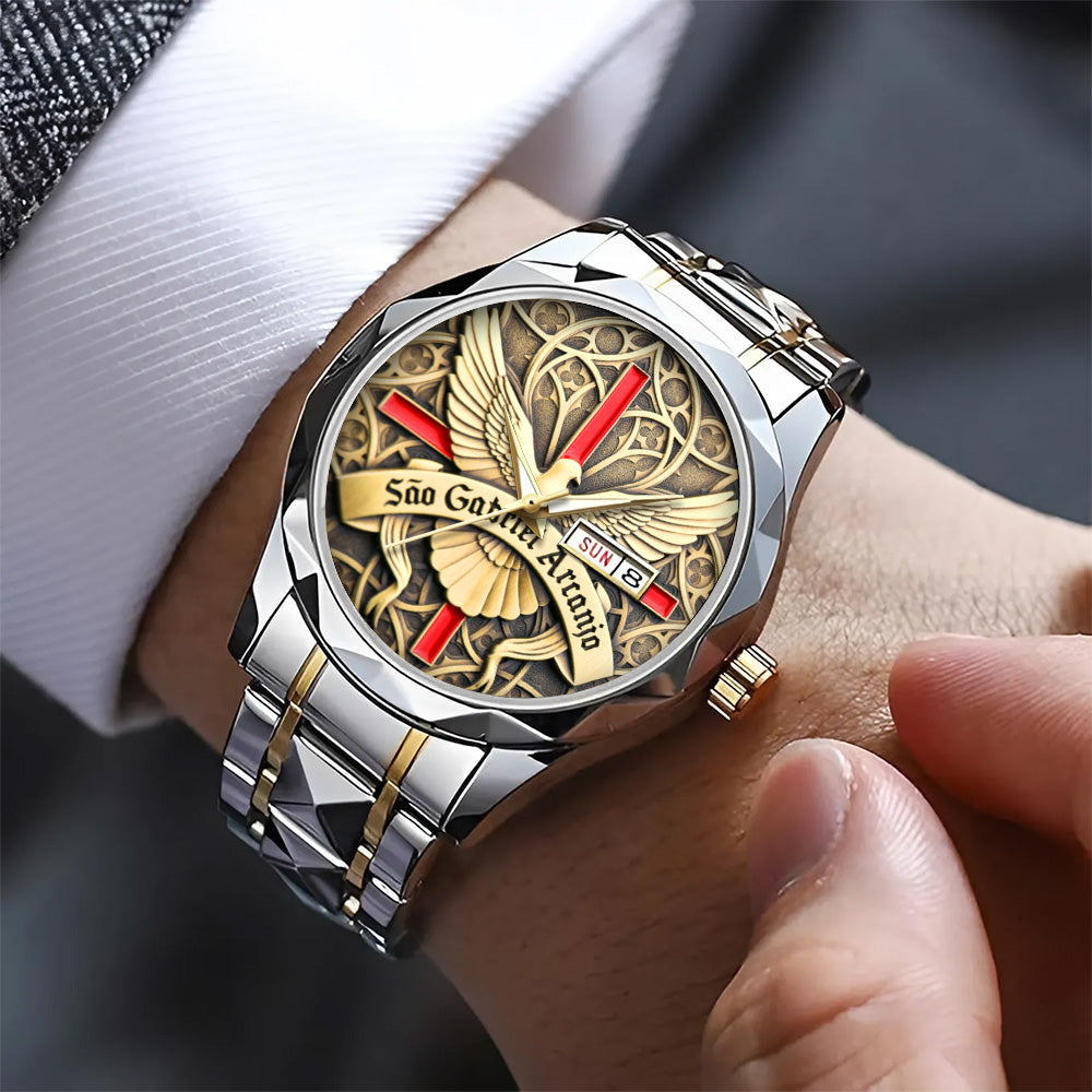 São Rafael Arcanjo Alloy Luxury Quartz Watch - TANTN 15194