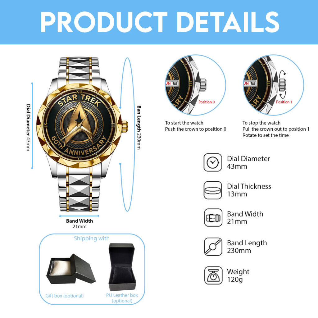 Star Trek Alloy Luxury Quartz Watch - TMTHU1408