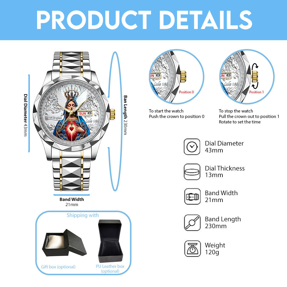 Sacred Faith & Love Alloy Luxury Quartz Watch - TANTN19694