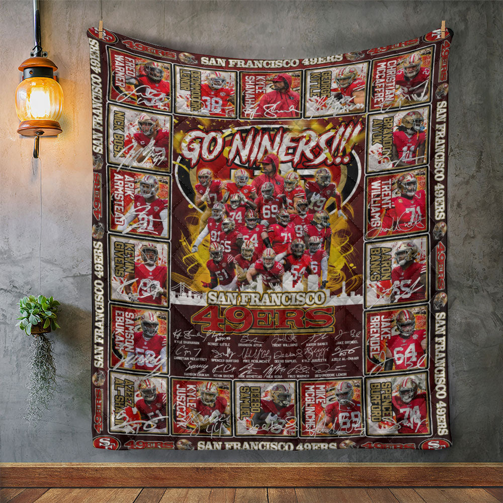 San Francisco 49ers Quilt Blanket - TANTN18437