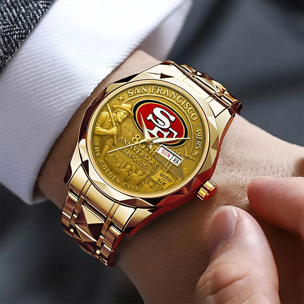 San Francisco 49ers 2026 Anniversary Alloy Luxury Quartz Watch - TANTN16988
