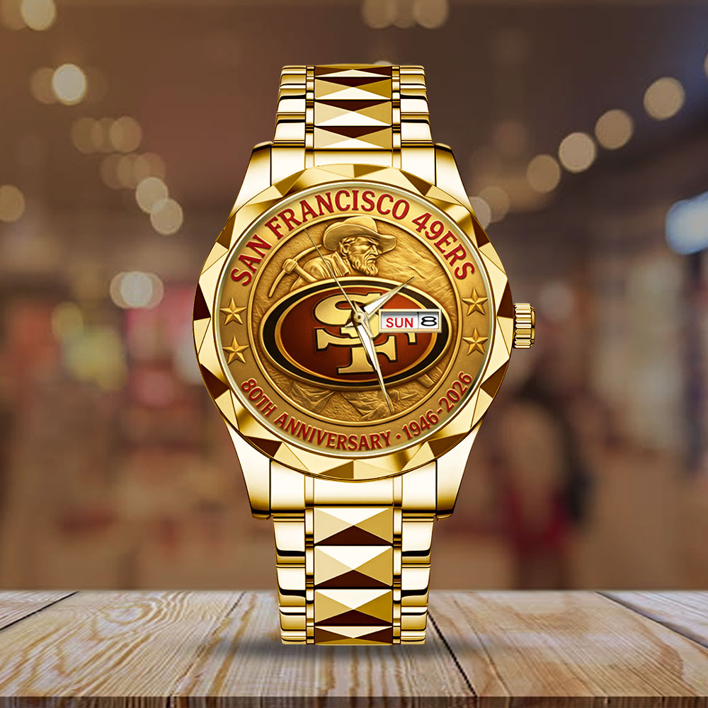 San Francisco 49ers 80th Anniversary 2026 Alloy Luxury Quartz Watch - TMTHU2774