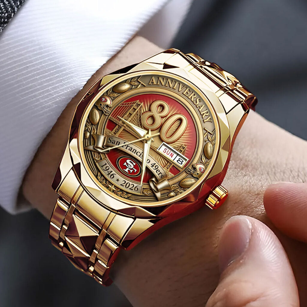 San Francisco 49ers Alloy Luxury Quartz Watch - TANTN21477