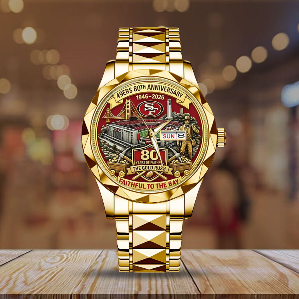 San Francisco 49ers 80th Anniversary Alloy Luxury Quartz Watch - TMTHU3533