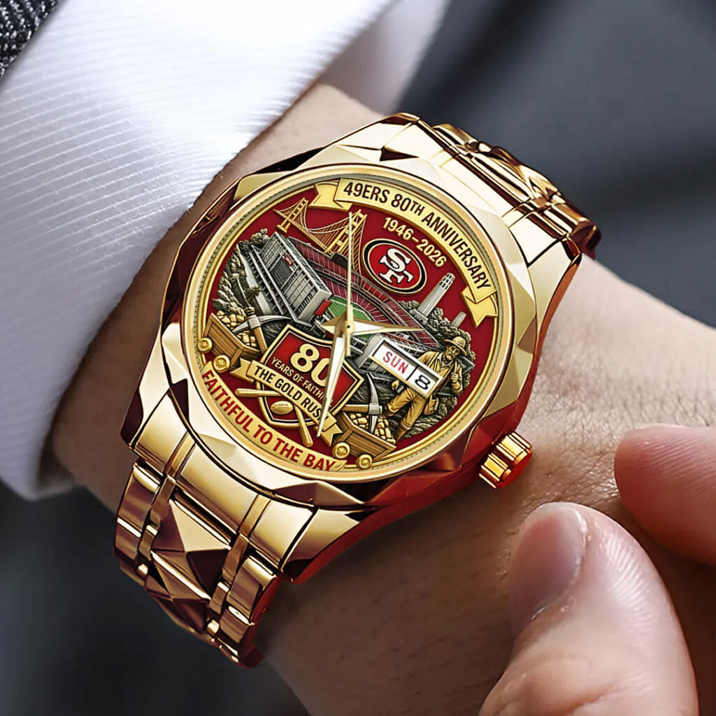San Francisco 49ers 80th Anniversary Alloy Luxury Quartz Watch - TMTHU3533