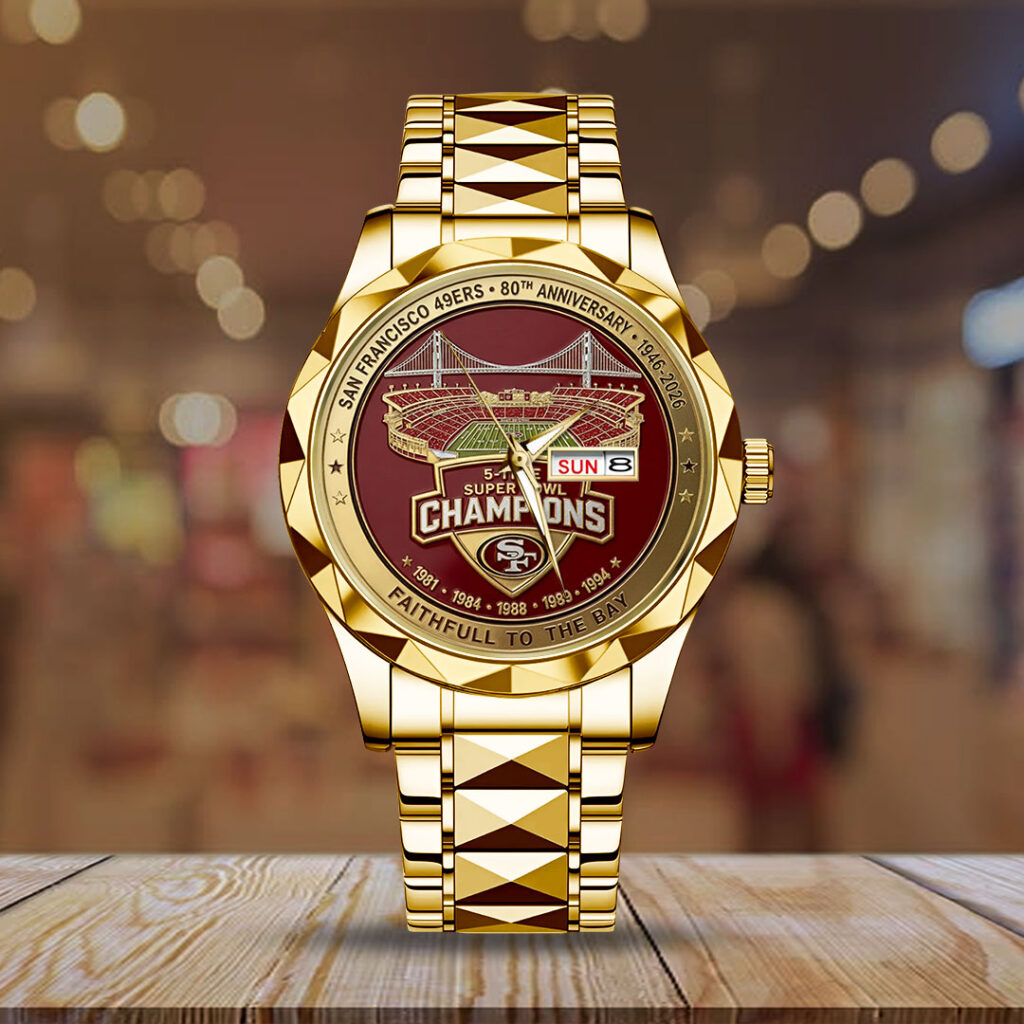 San Francisco 49ers 80th Anniversary 2026 Alloy Luxury Quartz Watch - TMTHU2882