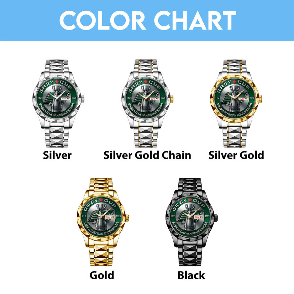 Saskatchewan Roughriders Alloy Luxury Quartz Watch - TMTHU2298