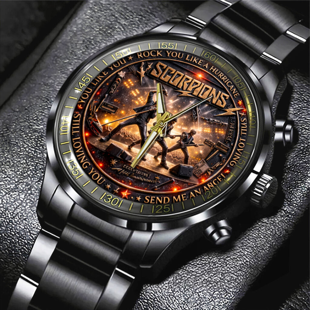 Scorpions Black Stainless Steel Watch - TANTN21289