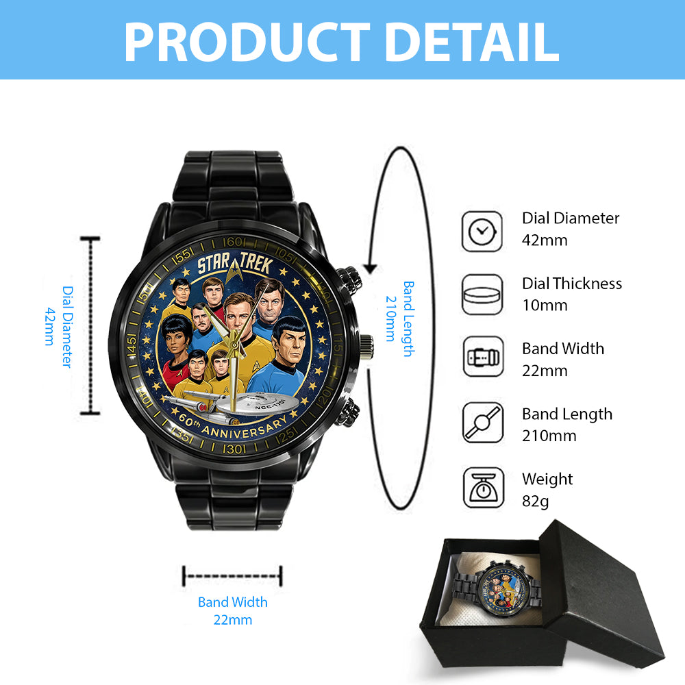Star Trek 60th Anniversary 2026 Black Stainless Steel Watch - TMTHU4664