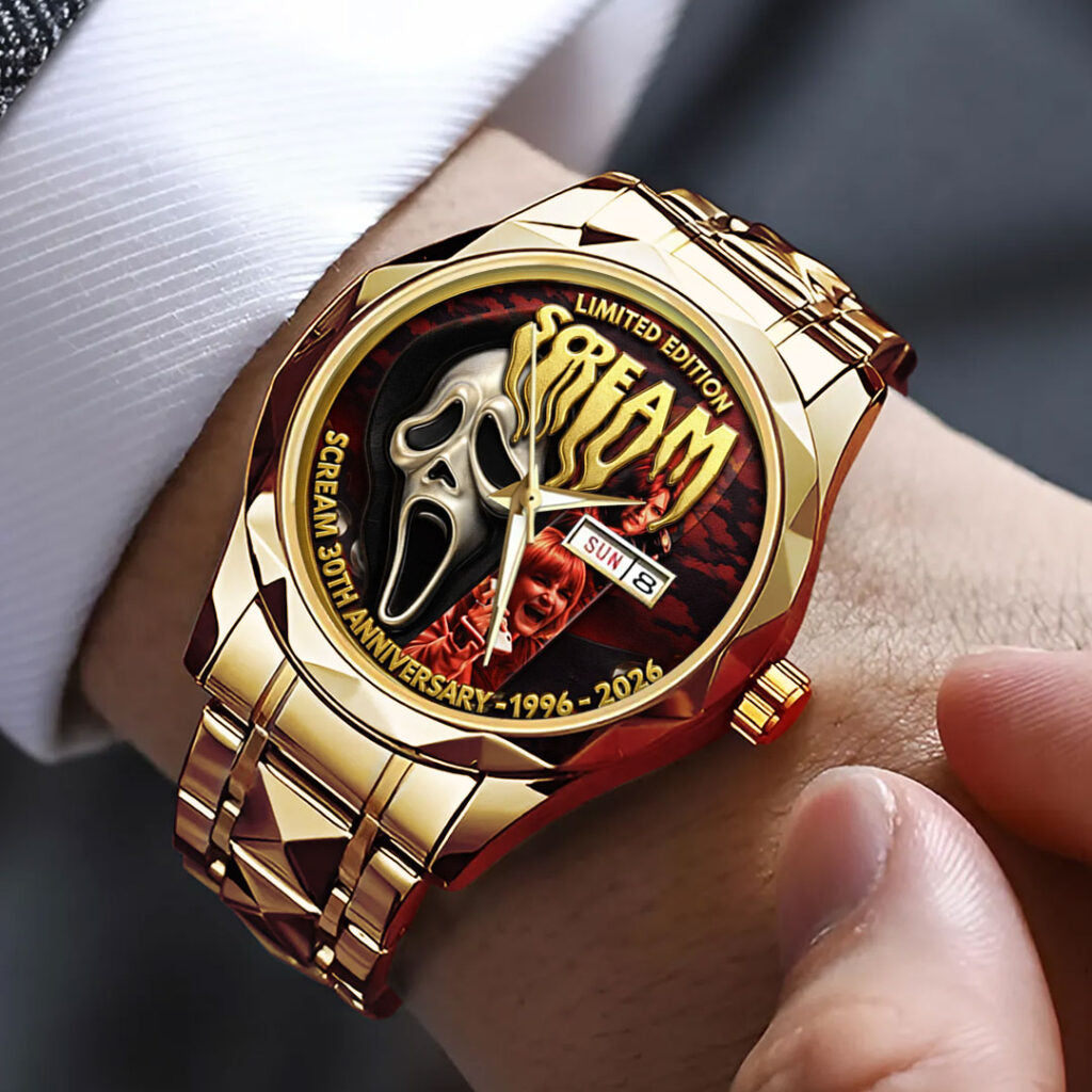 Scream 30th Anniversary Alloy Luxury Quartz Watch - TMTHU3724