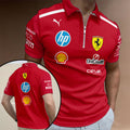 Scuderia Ferrari 2025 Zip Polo Shirt – GNE4820