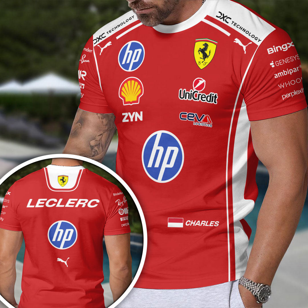 Scuderia Ferrari x Charles Leclerc 2026 3D Apparel – HOATT15775