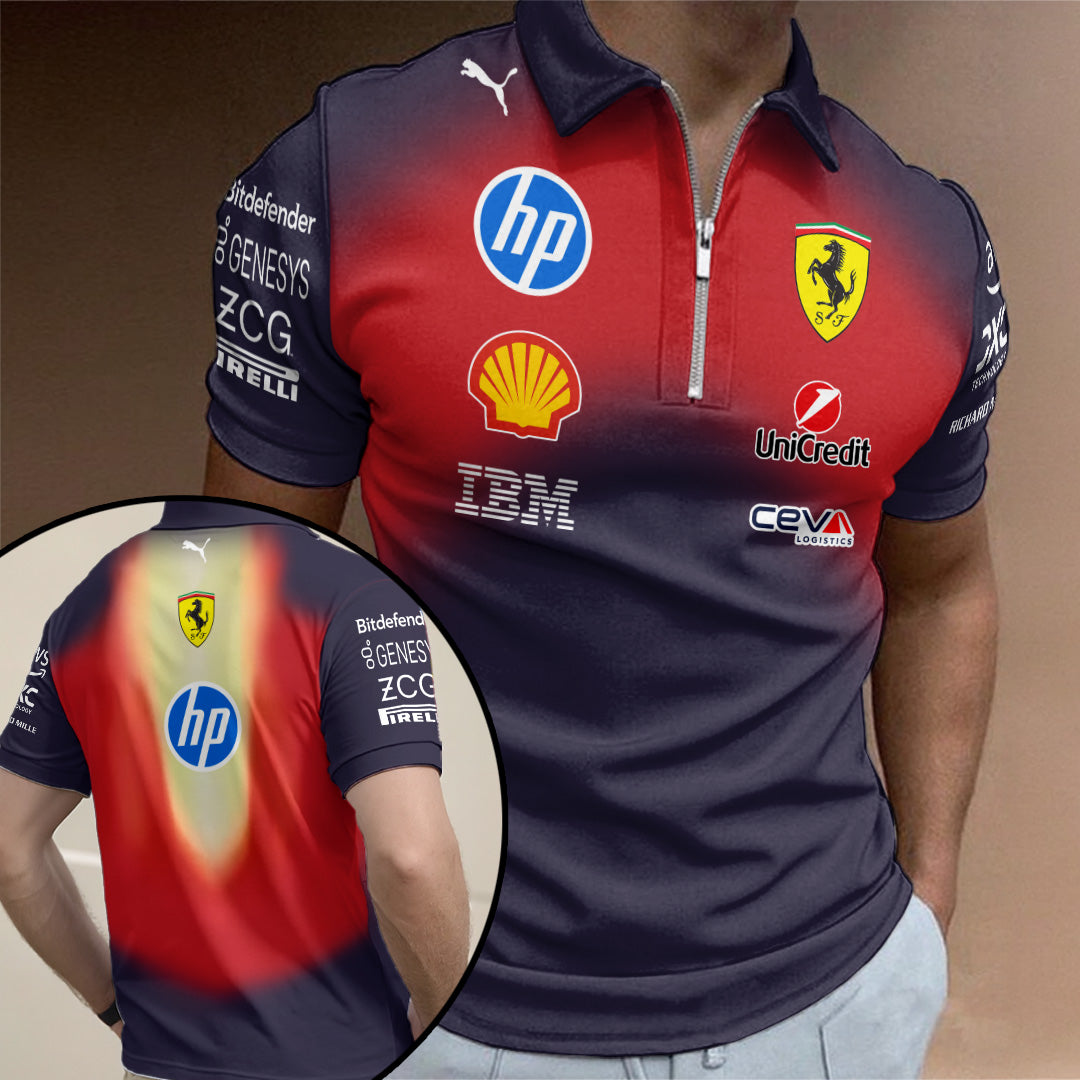 Scuderia Ferrari F1 Team 2026 Zip Polo Shirt – TANTN21046