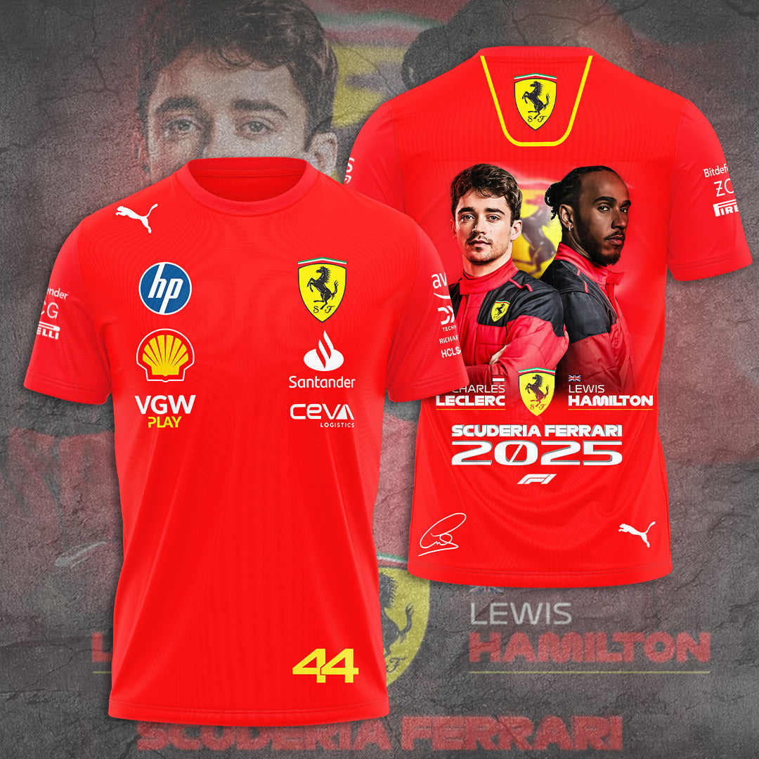 Scuderia Ferrari x Lewis Hamilton 3D Apparel – TANTN 9809