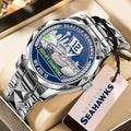 Seattle Seahawks 2025 NFC Champions Alloy Luxury Quartz Watch - MAITM14618