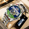 Seattle Seahawks 2025 Super Bowl LX Champions Alloy Luxury Quartz Watch - TANTN21009