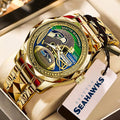 Seattle Seahawks 50th Anniversary Alloy Luxury Quartz Watch - MAITM14417