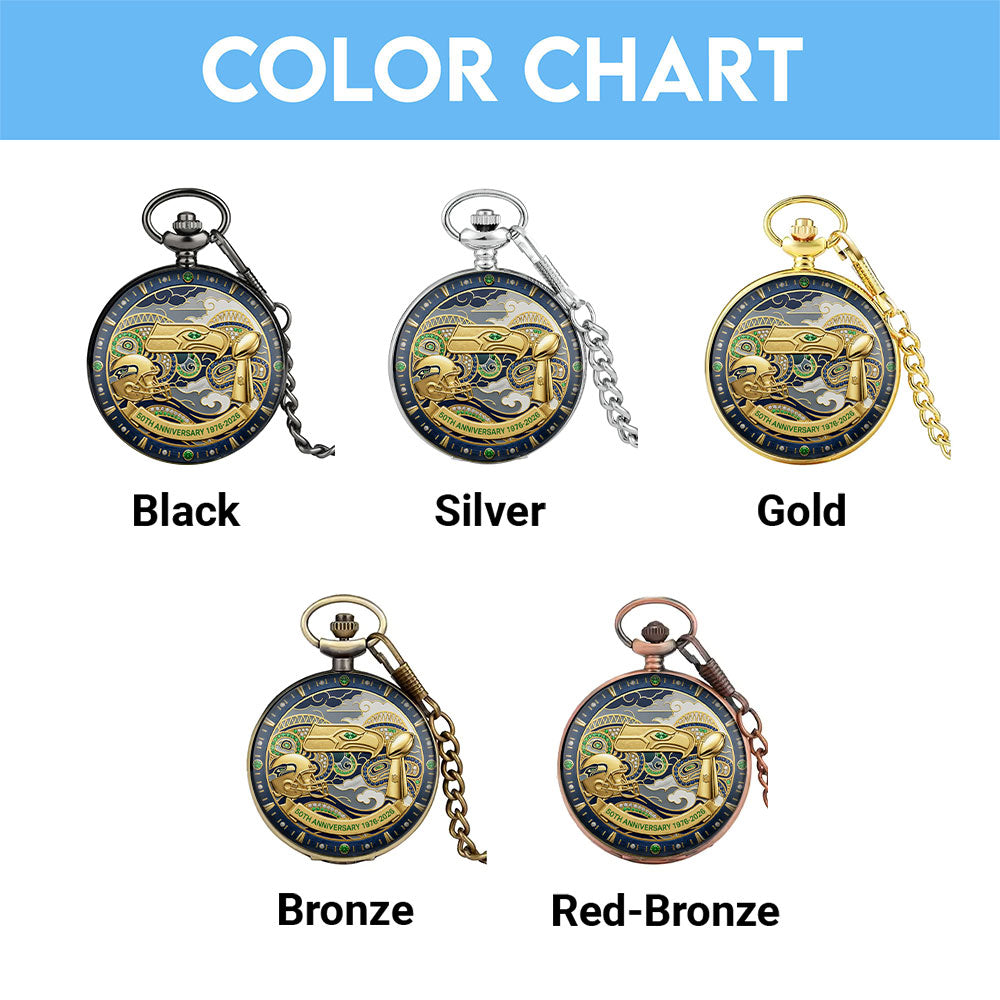 Seattle Seahawks 50th Anniversary Pocket Watch - MAITM14585